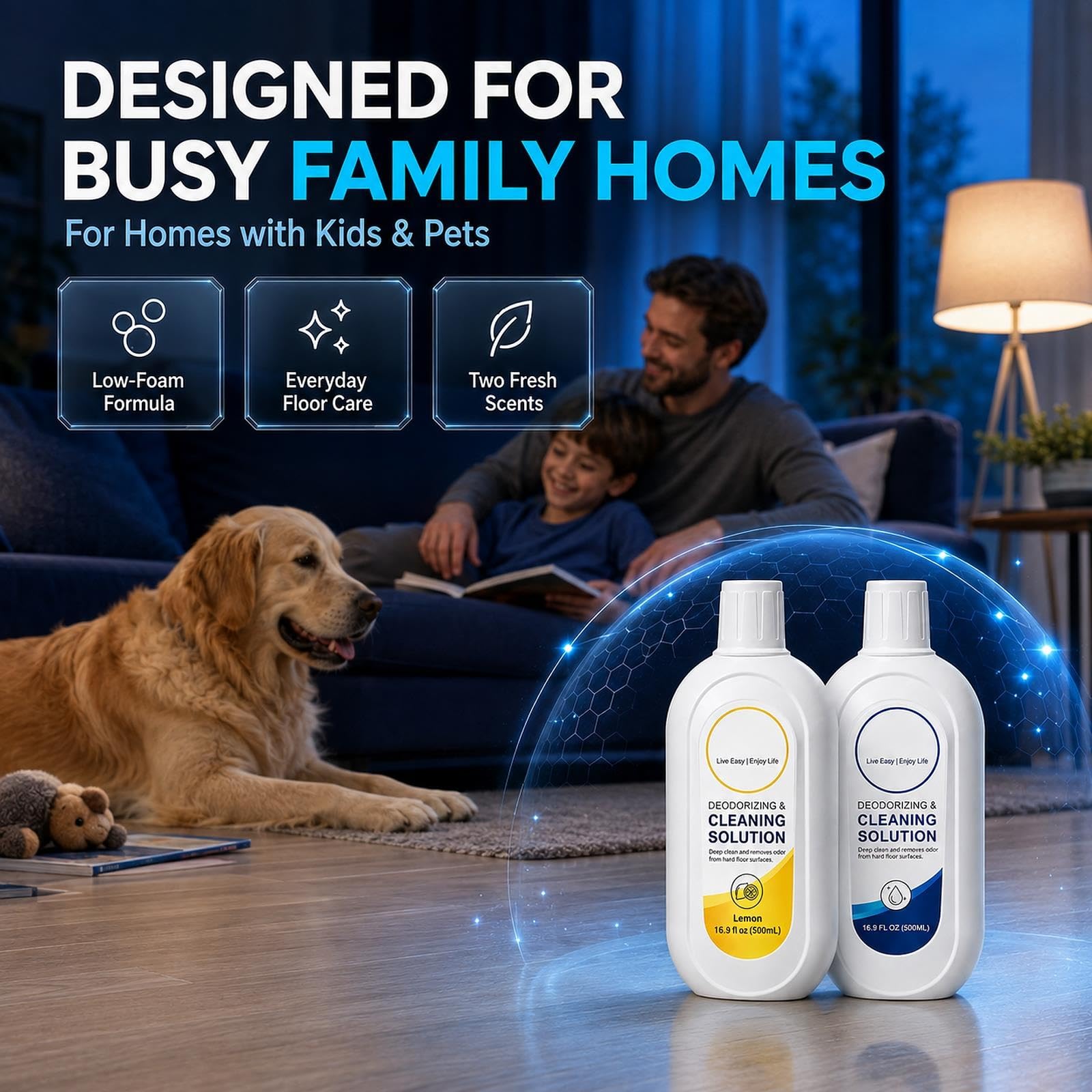Detergente per Pavimenti Compatibile con Tineco FLOOR ONE, 2 L