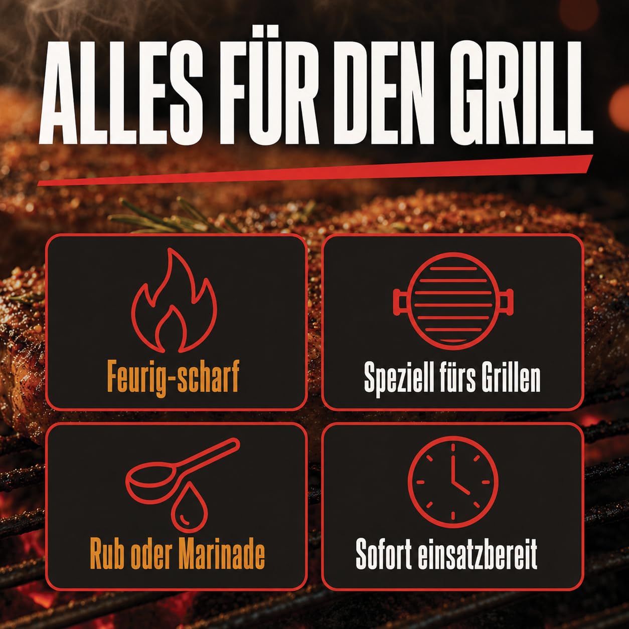 GiDeli Grillgewürz Scharf 10kg im Eimer - Feurige & Aromatische Gewürzmischung für den Grill - Ideal für Schweinenacken, Rippchen, Geflügel & Schaschlik - Trockenmarinade & Rub - Sofort Einsatzbereit