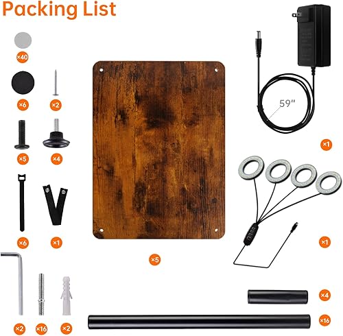 Miniatura 9 de Bstrip Soporte para plantas de interior con luz de crecimiento, estante de plantas de interior de 66 pulgadas de alto, soporte de flores de 5