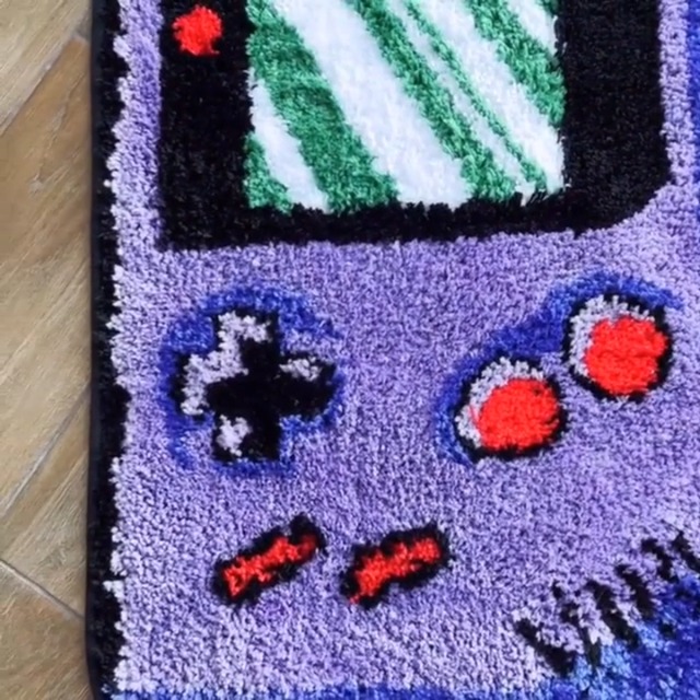 Amazon.com: LAKEA Purple Games Console Tufted Rug Funny Childhood