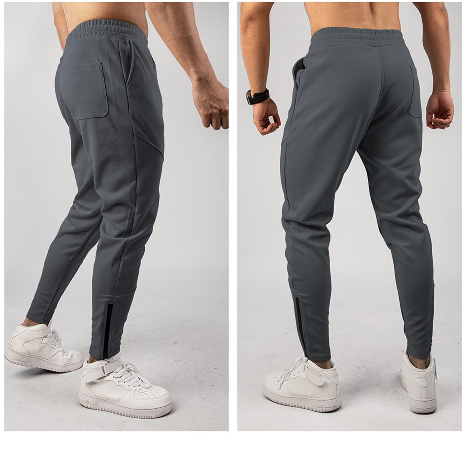 Pantalones de chándal para hombre, pantalones de entrenamiento, pantalones largos de invierno, ropa deportiva holgada, con cordón, cintura elástica, pantalones informales, pantalones cargo de