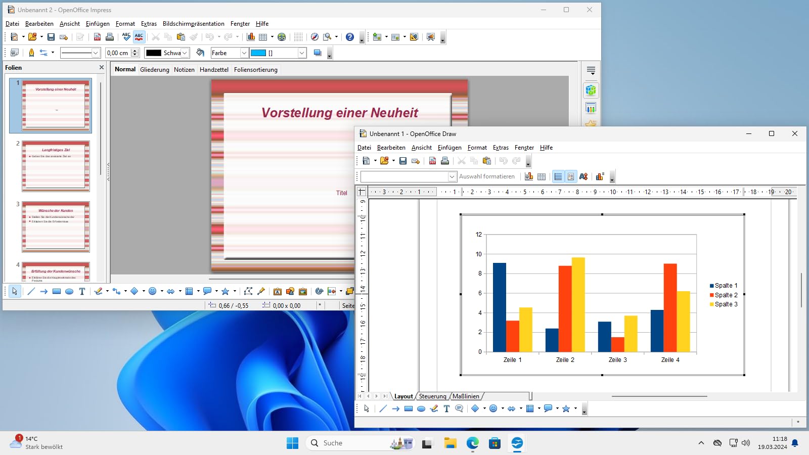 Open Office 2024 Professional auf DVD - kompatibel mit Microsoft® Office® Word® und Excel® - für Windows 11/10/8/7