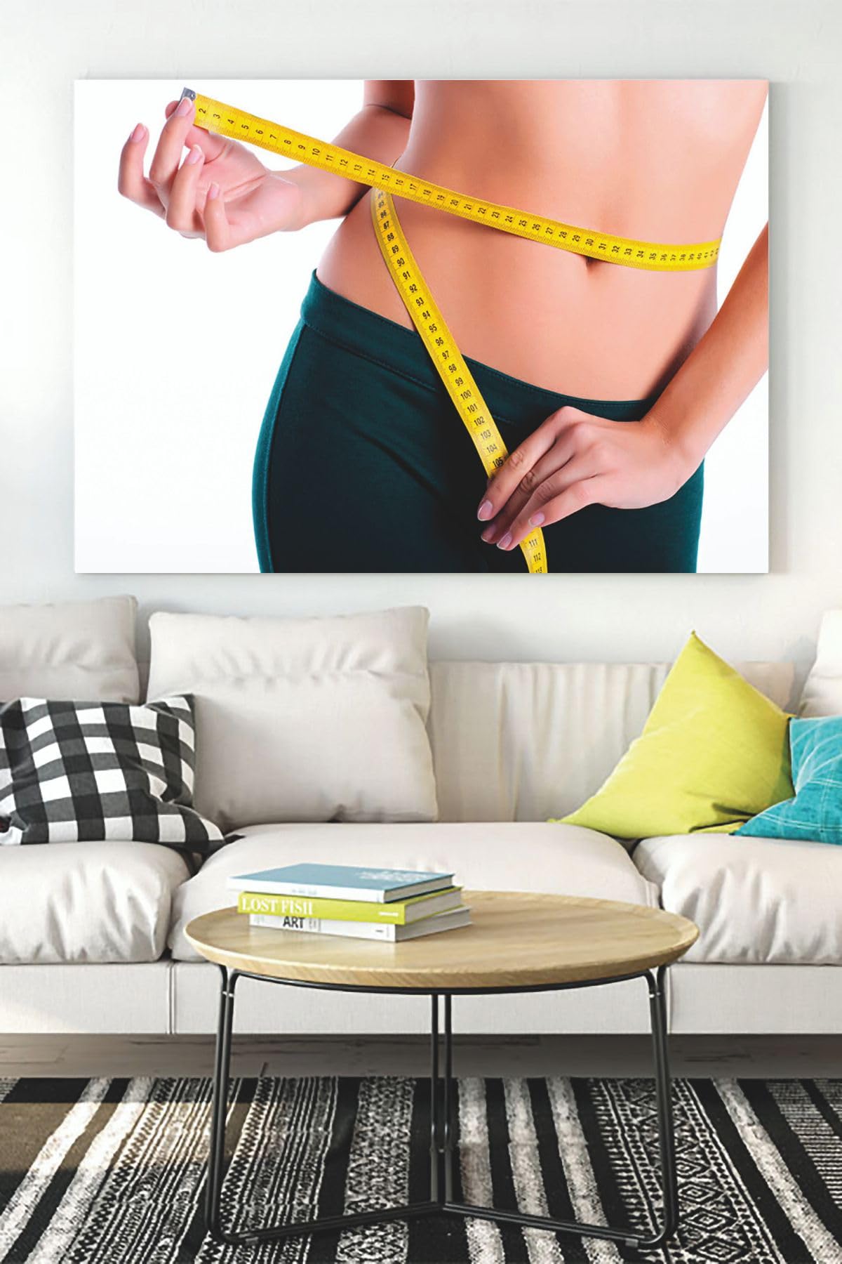 Postermanya (pster17966) Spor Diyet Kanvas Tablo 21 x 30