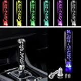 1 PC Car LED Luminous Crystal Gear Shifter, Personalized Bubbles with Colorful Lights Shift Knob, 7.87 in Cool Head, Universal for Cars Trucks (Transparent) NEFGSPD699TY-20CM