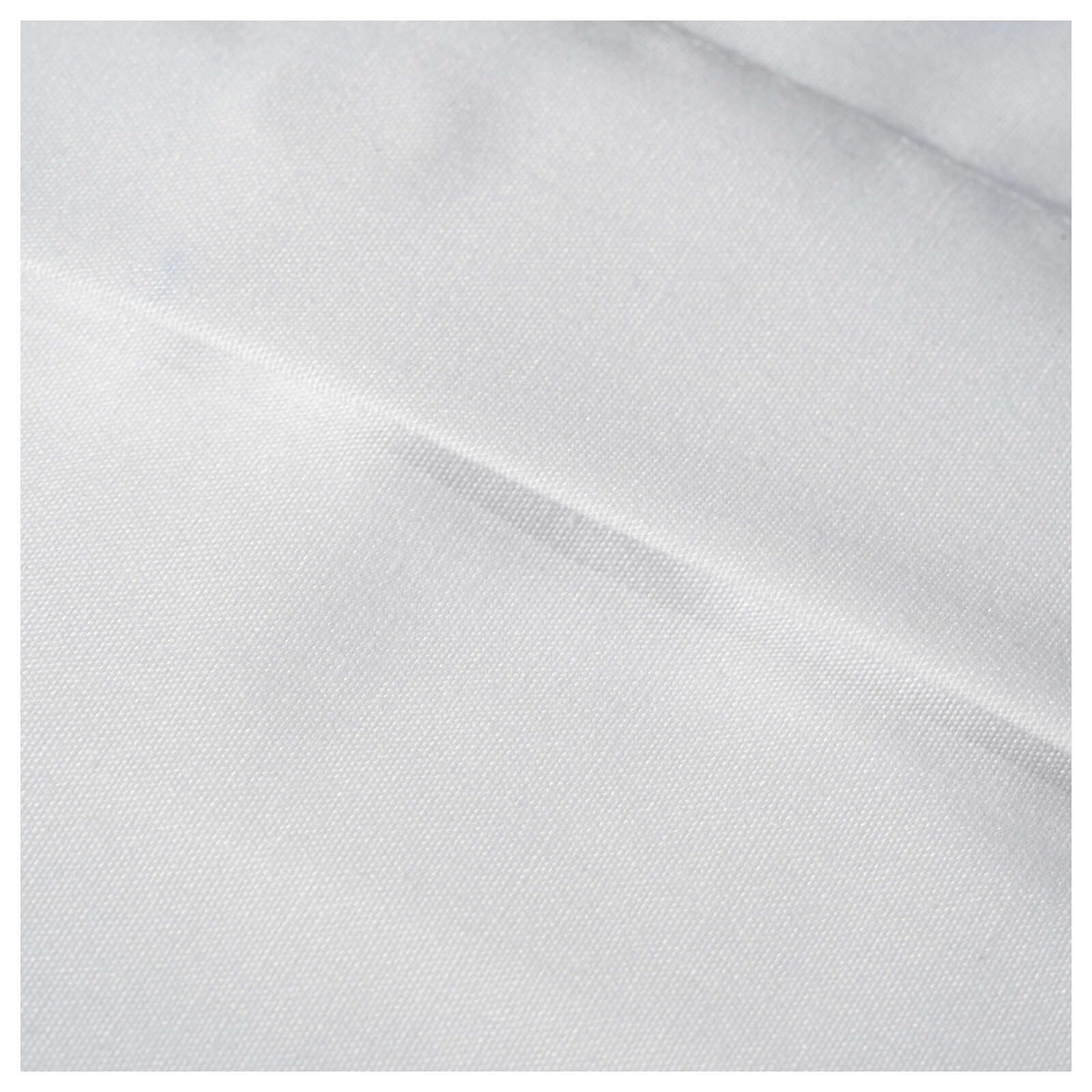 Chemise Clergyman Manches Courtes - 65% Polyester 35% Coton - Blanc - Taille XXL (45 Cm De Col)