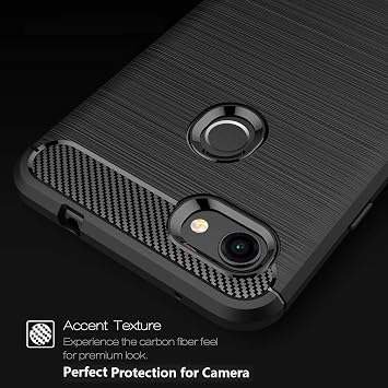 Google Pixel 3a XL Case, Carbon Fiber Texture Design & Leather Texture Design Back Cover Anti-Scratch Shock Absorption Case for Google Pixel 3a XL (Black)
