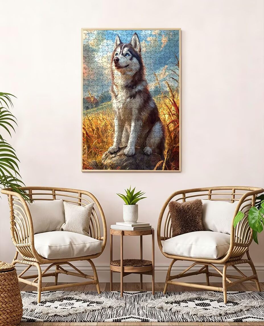 Puzzle 3000 Teile, Reisfeld Hund Puzzle Erwachsene 3000, Klassische Puzzles, Geschicklichkeitsspiel, Puzzlespiele für Die Ganze Familie, Mit Verpackung, Dekoration Puzzles Geschenke BXHZW3-201