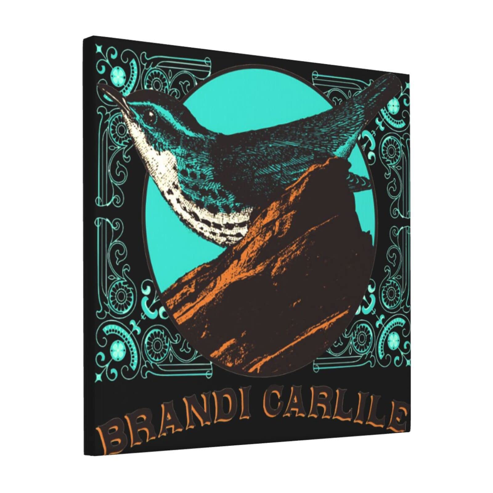 AMIOUDR Canvas Wall Art Brandi Singer Carlile Wall Decor Print Frameless Artwork for Modern Home Office Decor 12 x 12 inches