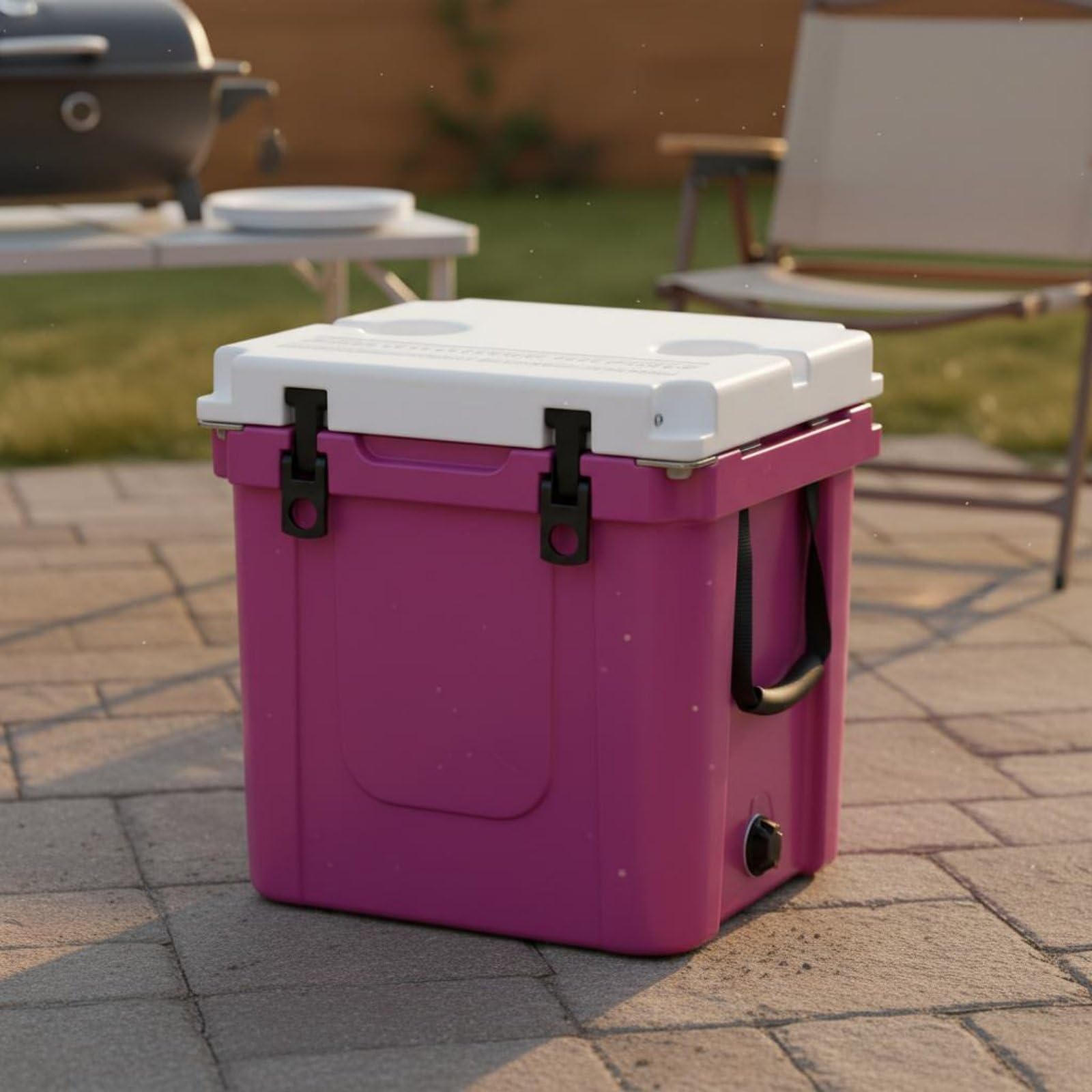 Gralara Outdoor Contenitore Termico Isolato Ghiacciaia Borsa Frigo in PE Robusto con Trasporto E Capacità per Bevande Adatto per Campeggio Feste in Giardino Viaggi su Strada Escursioni