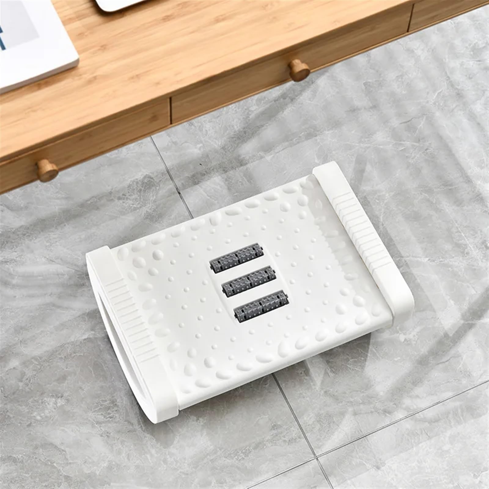 Poggiapiedi da ufficio, Ufficio sotto la scrivania Poggiapiedi Workstation Gambe Massaggio ai piedi Multicolor(Gray)