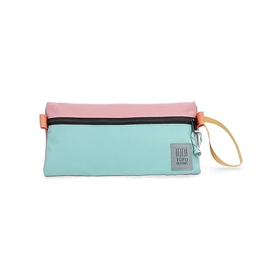 Topo Designs Dopp Kit Toiletries Case Rose/Geode Green, Nylon