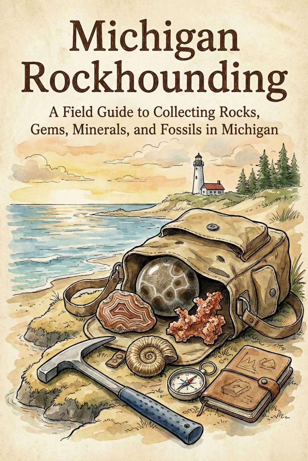 Rockhounding in Michigan: A Field Guide to Collecting Rocks, Gems, Minerals, and Fossils in Michigan