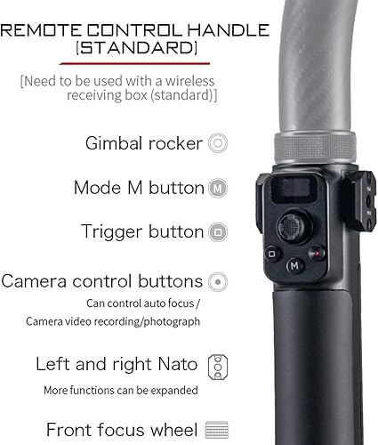 Vista 3 de Tilta Agarre de anillo avanzado compatible con DJI RS2, RS3 Pro, RS4, RS4 Pro, RS5 Enfoque inalámbrico y control de cardán Soporte multipotencia