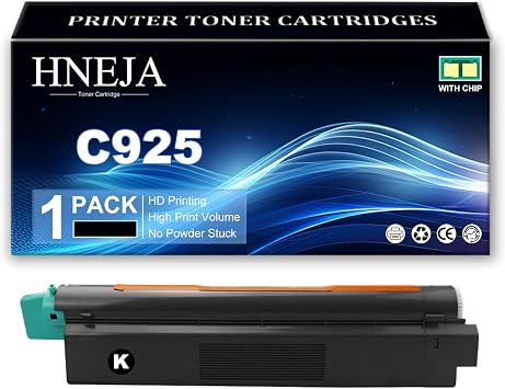 C925 Toner Cartridge, Compatible C925H2KG C925H2CG C925H2MG C925H2YG Toner Cartridges for Lexmark C925 C925de X925 X925de Printer,Black-1 Pack