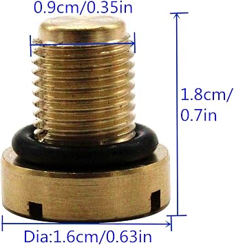 EVER STORE 17111712788 Coolant Bleeder Screw Compatible for E46 E92 E90 E36 E39 & Mini Cooper
