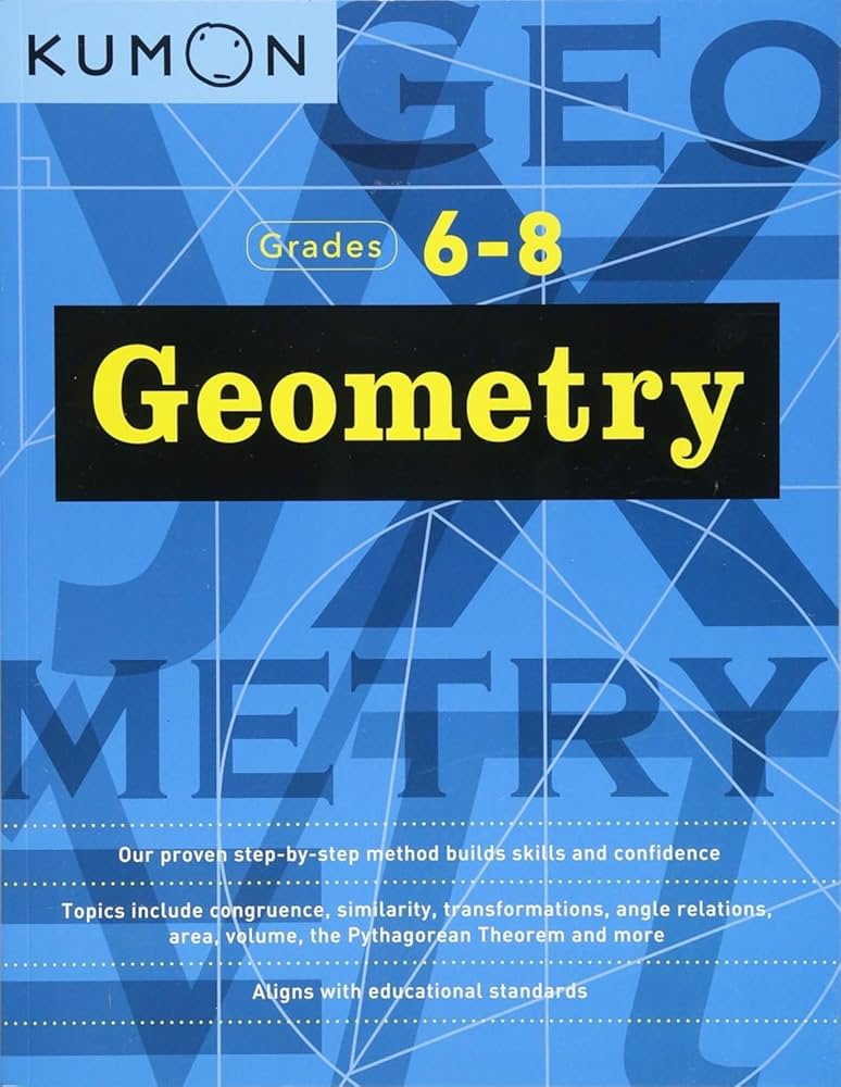Amazon.com: Kumon Geometry-Grades 6-8 (Kumon Middle School Math