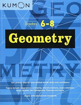 Amazon.com: Kumon Geometry-Grades 6-8 (Kumon Middle School Math ...