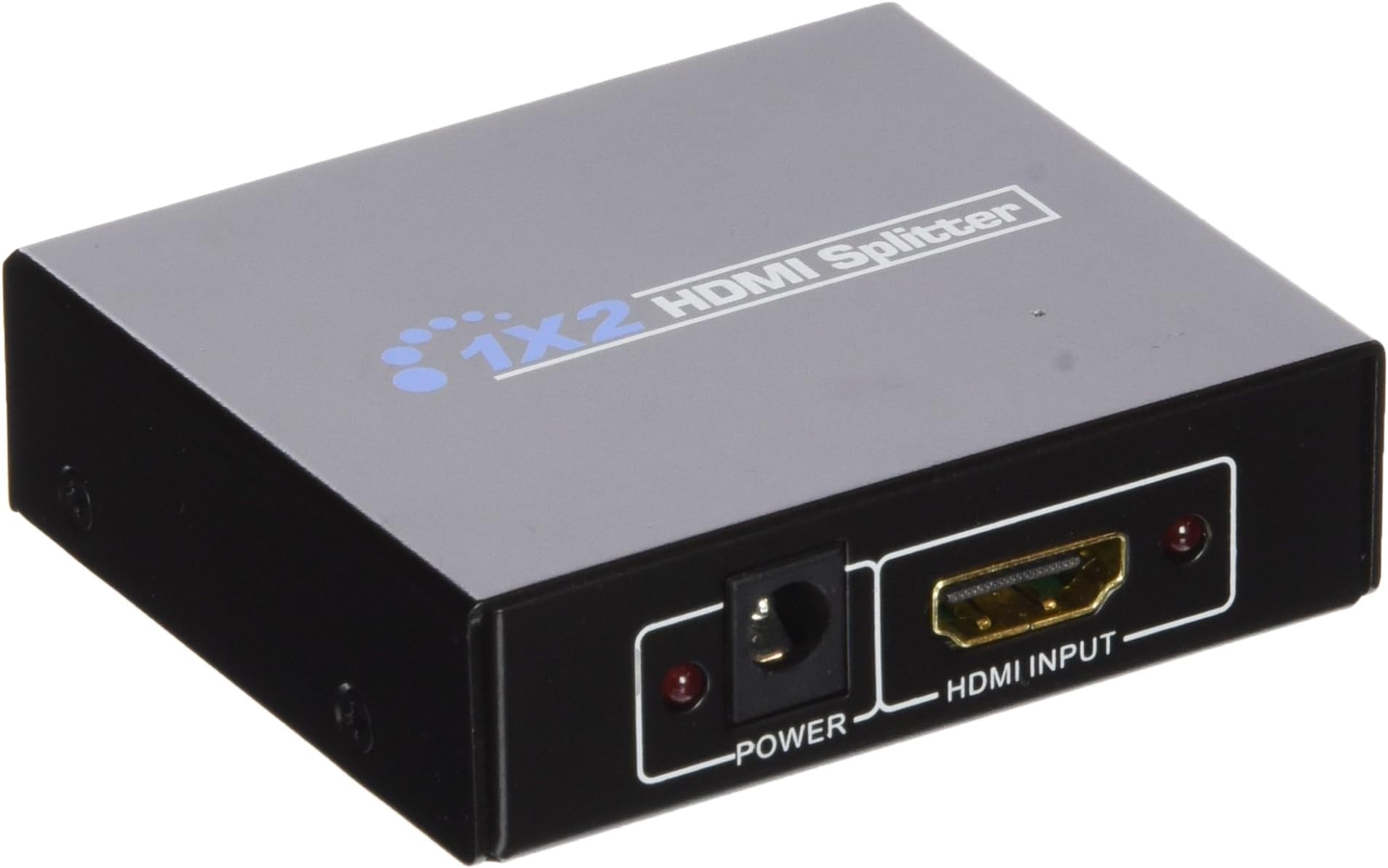 SANOXY HDMI Splitter 1 in 2 Out – 4K 1080p Powered HDMI Duplicator 1x2 for TV Display Mirror, Compatible with HDCP Devices