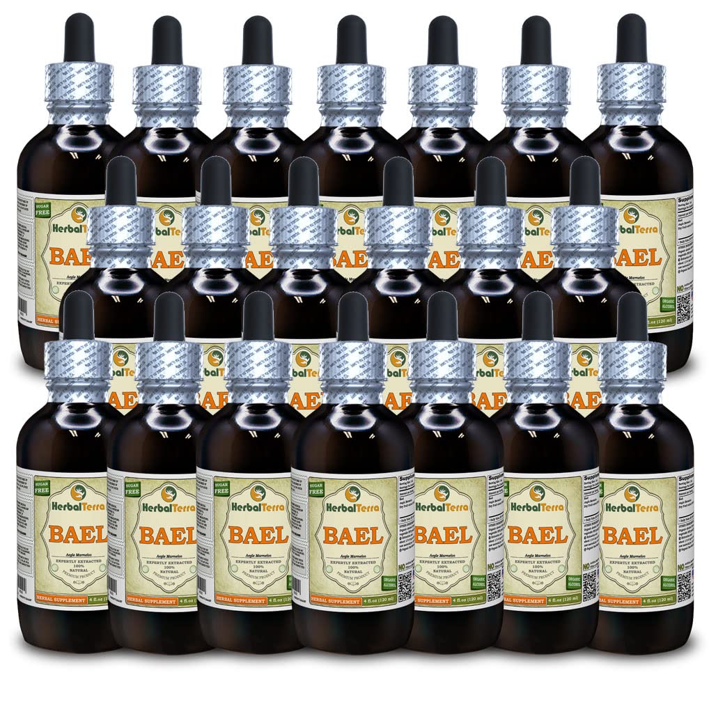 Bael, Mountain Knotgrass (Aegle Marmelos) Dried Fruit Alcohol-FREE Liquid Extract (Brand Name: HerbalTerra, Proudly Made in USA) 32 oz - Image 10