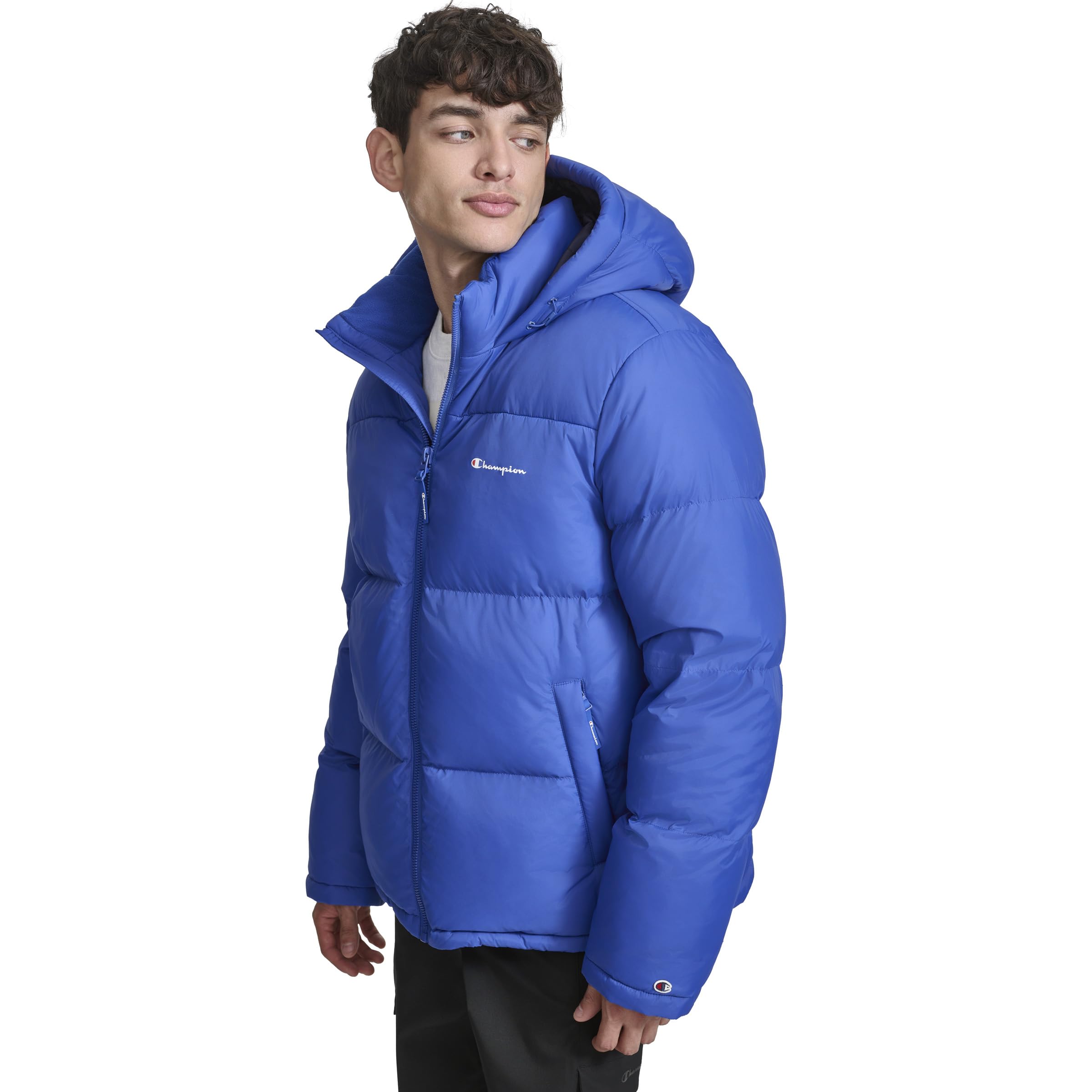 Champion Men's Quilted Hooded Puffer Giacca Uomo