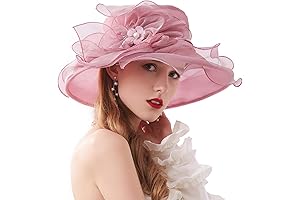 Women's Tea Party Dresses with Mesh & Lace Flowers Decorated Hat
