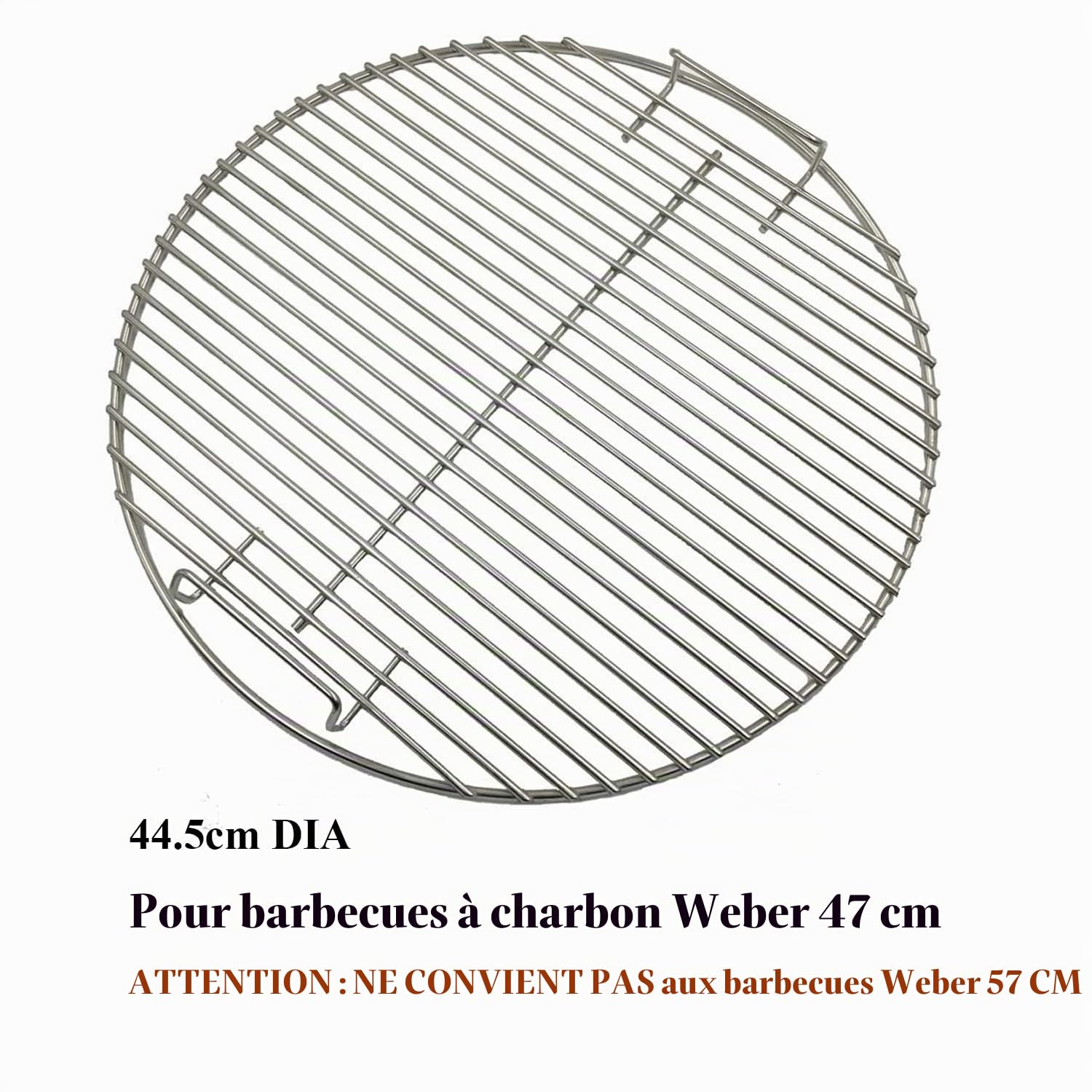 GFTIME 44.45CM 7432 Grilles de cuisson de rechange pour grillades Weber 47CM Kettle Grill, Weber One-Touch grillades au charbon de bois, Smokey Mountain Cooker Smoker