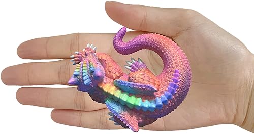 Miniatura 4 de KAKIWYHHH Molde de silicona de resina epoxi 3D Pink Dragon para manualidades, arcilla polimérica, yeso