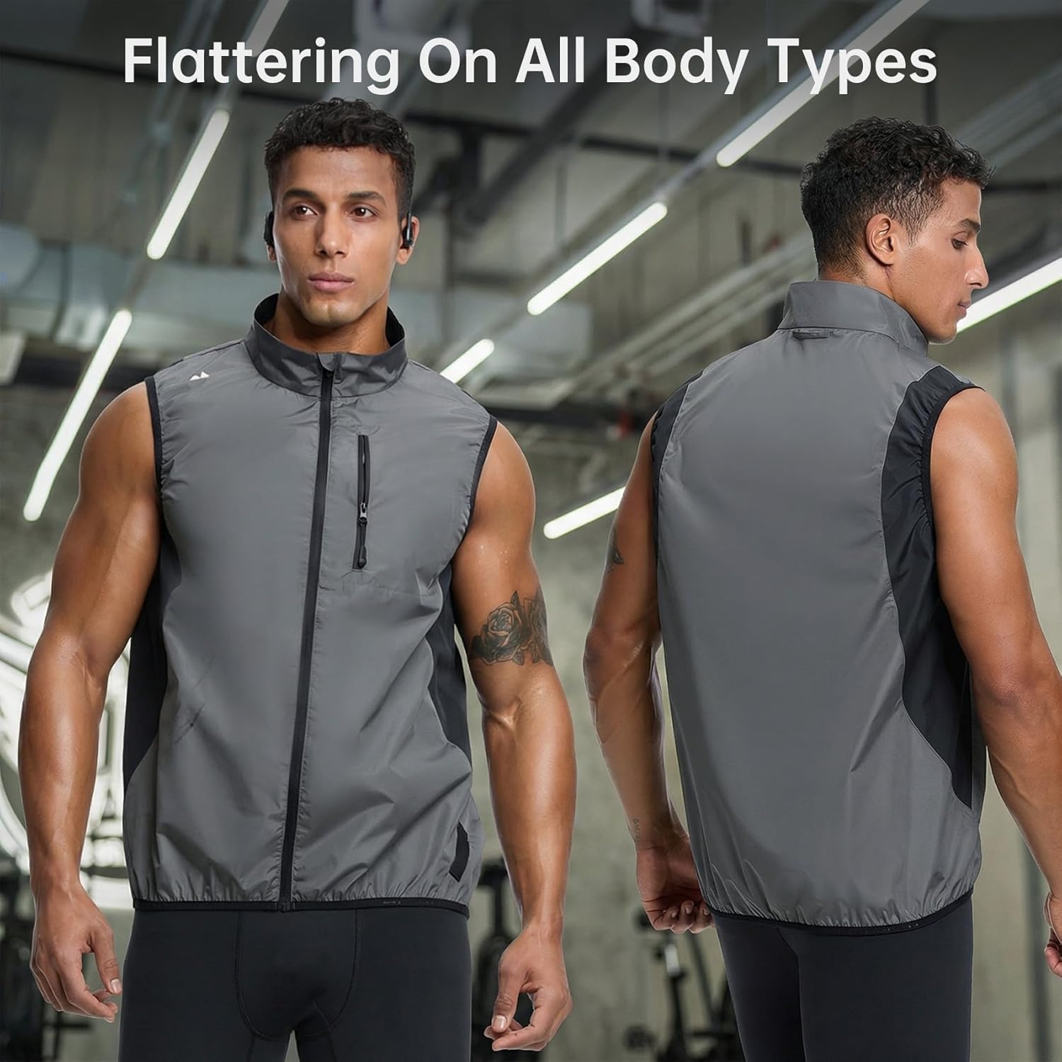 HOTSUIT Sweat Vest for Men Weight Loss Full Zipper Sauna Vest for Men Anti-Rip Heat Trapping Shirt for Gym Boxing - Image 2