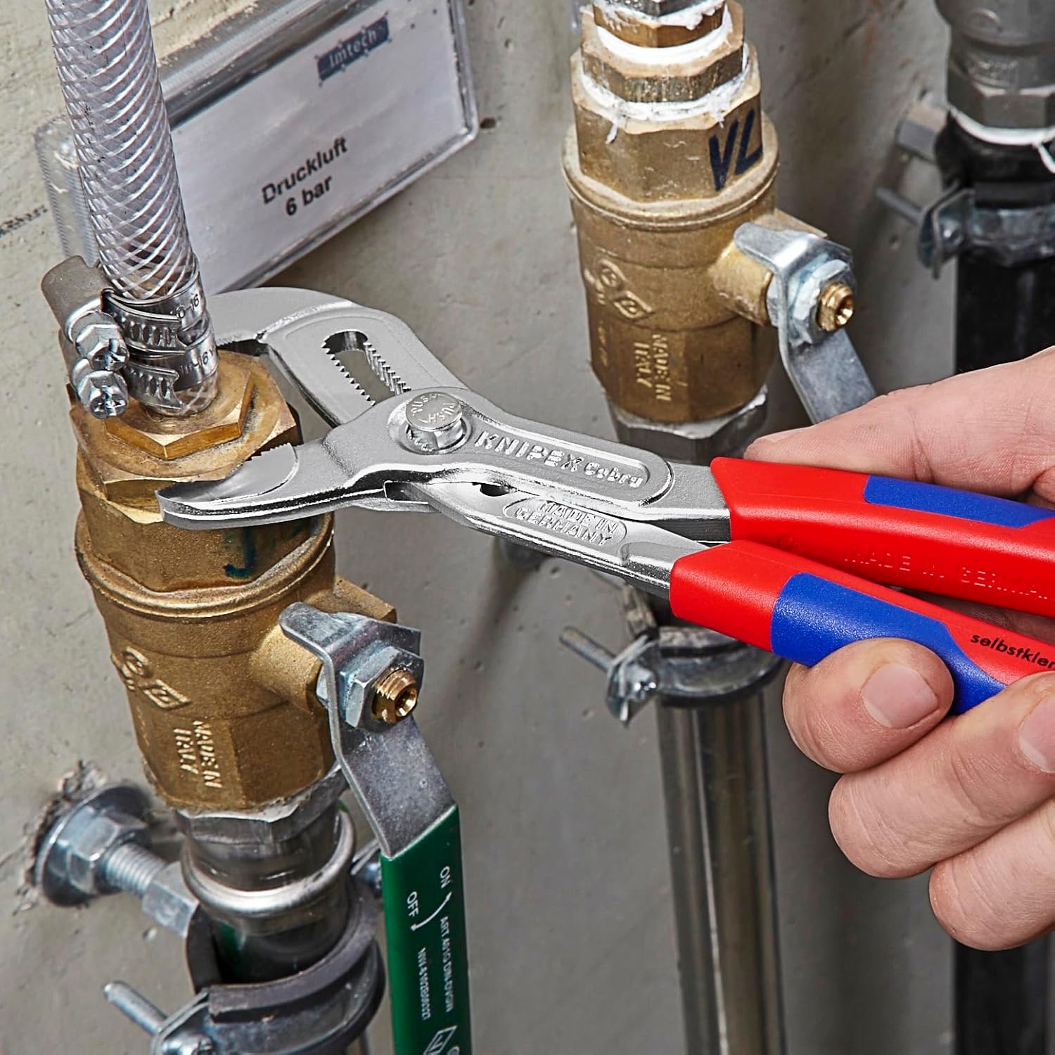 KNIPEX 87 05 250 Comfort Grip Cobra Pliers