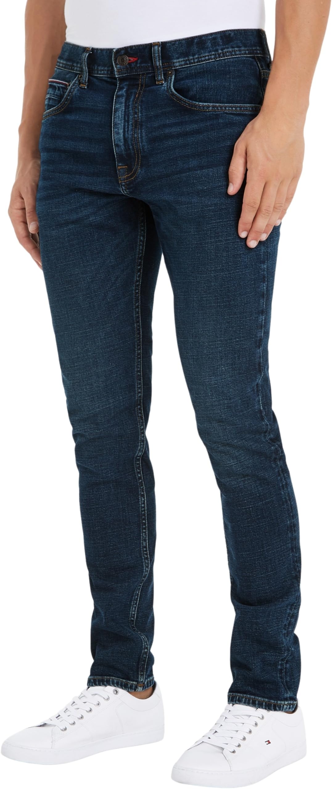 Tommy Hilfiger Herren Jeans Hose Tapered Fit, Blau (Miller Indigo), 30W/36L