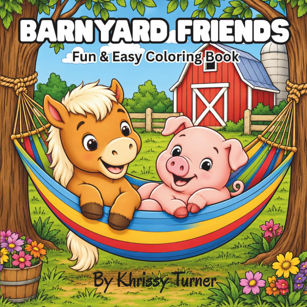 BarnYard Friends: A Fun & Easy Coloring Book
