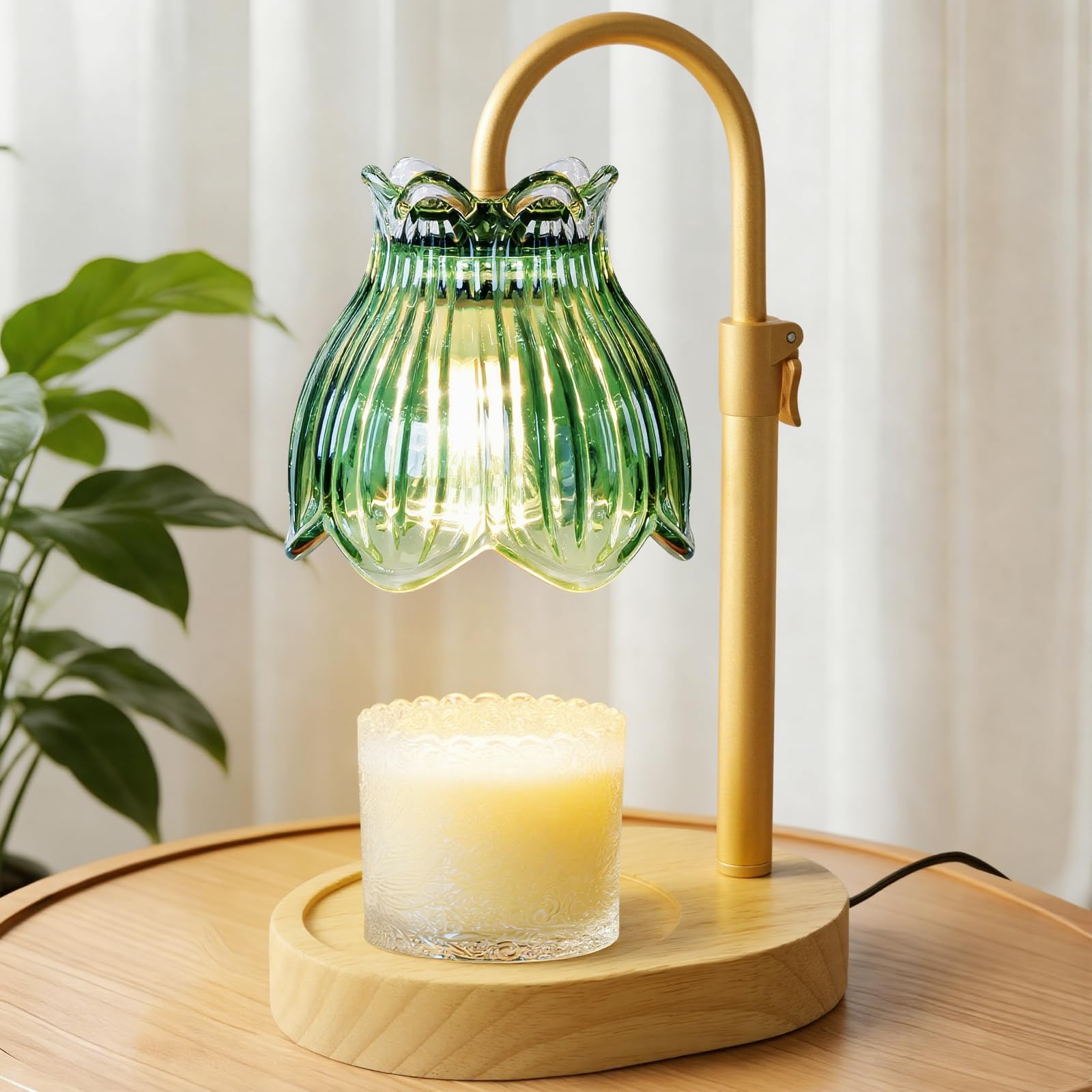 Maromamix Candle Warmer Lamp with Timer - Electric Wax Melt Warmer with Adjustable Height and Dimmer for Scented Candle Wax, Home Fragrance Décor and House Warming Birthday Gifts for Women Mom