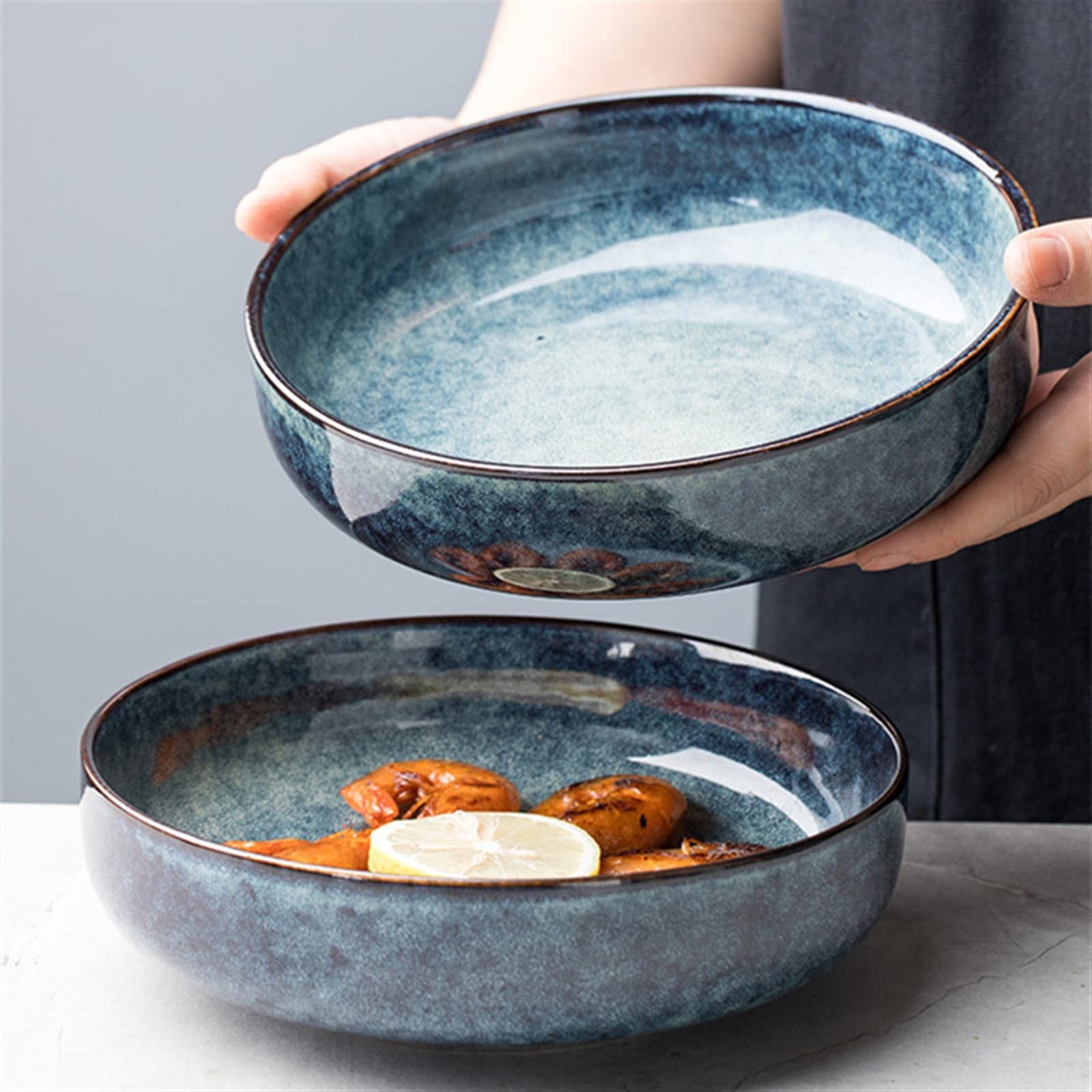 Miski do ryżu miska ceramiczna salaterka pojedyncze kreatywne naczynie miska miska na makaron strona główna spersonalizowane naczynie głęboki talerz kuchenne naczynia do serwowania