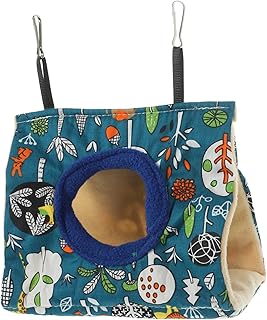 Hohopeti Ninho Casa Periquitos Rede Tenda Rede Triângulo Rede Papagaio Abrigo Quente Pássaros Ninho Papagaio Fornecimento Gaiola Papagaio Algodão À Prova De Água Casa Ninho De Dormir