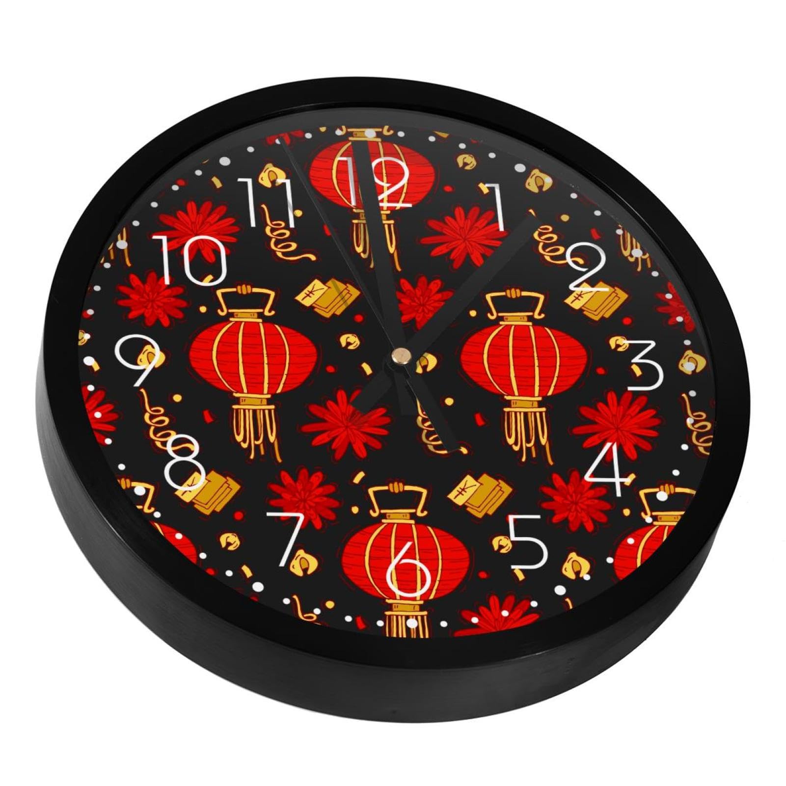 Mnsruu Orologio Da Parete Rotondo Con Panda - 24 Cm, Acrilico, Silenzioso, Funziona A Batteria - 4
