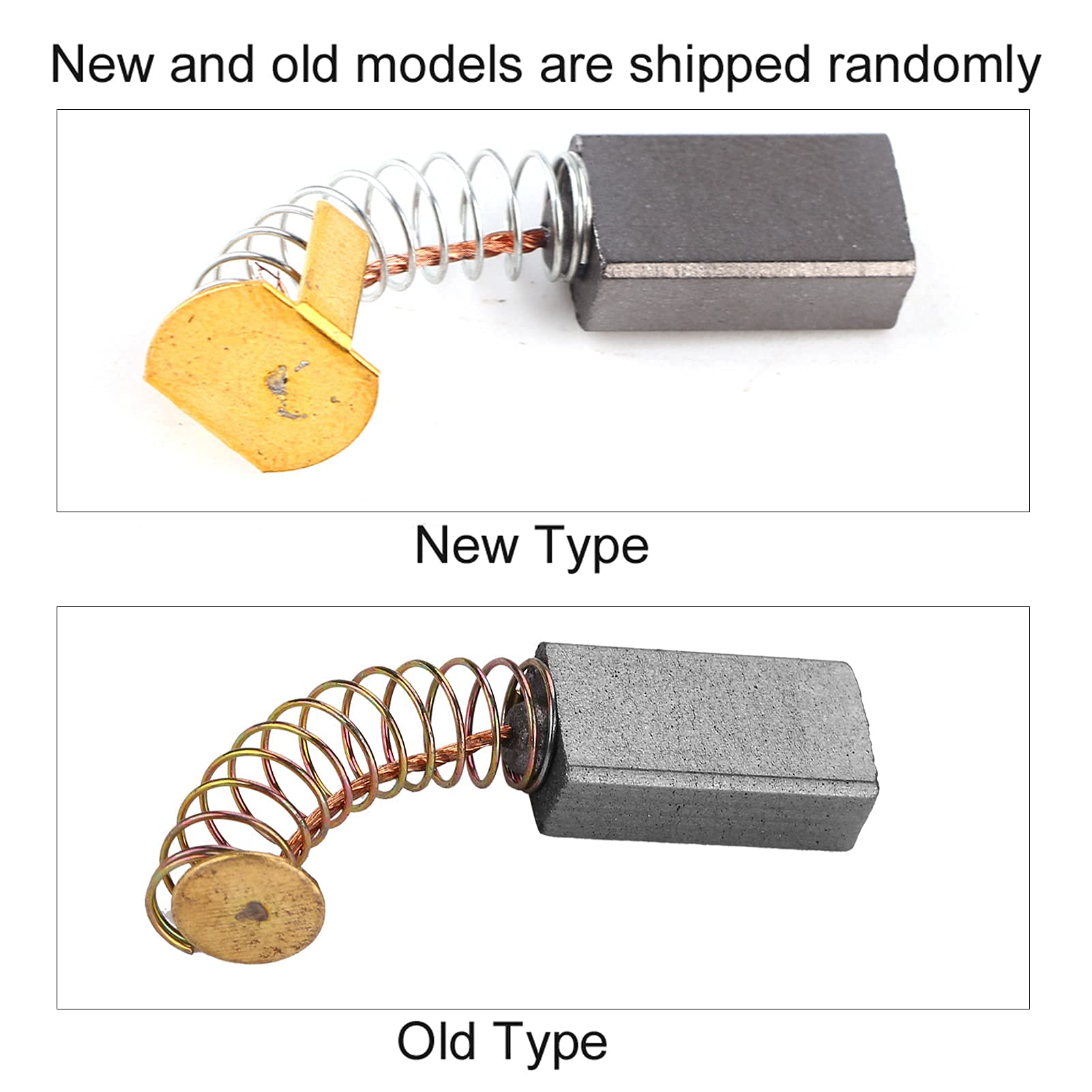 2 Spazzole Di Carbone Motore 6,5 X 8 X 13,5 Mm Per Smerigliatrice - Foto 5