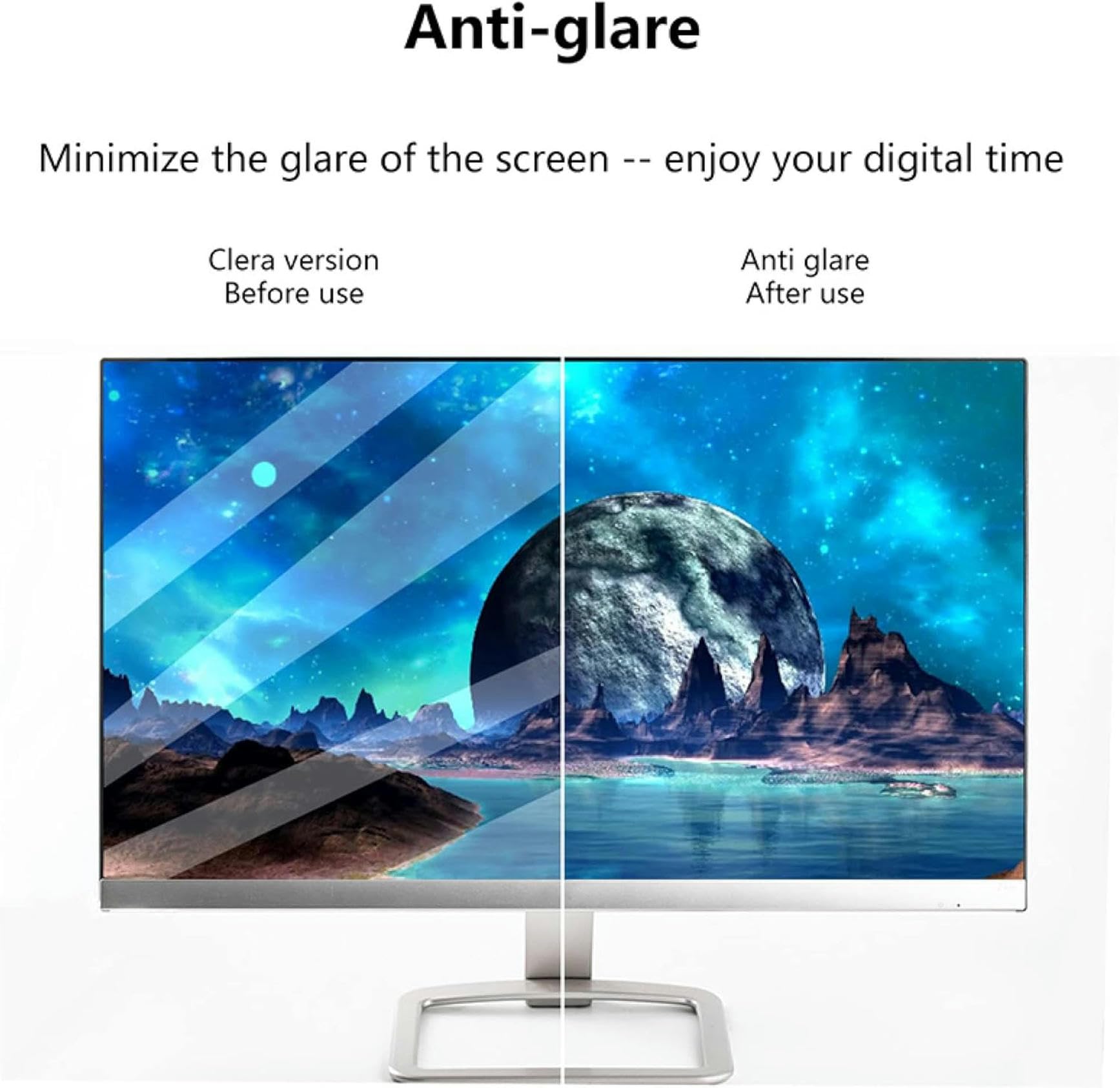 Matowa Antyodblaskowa Folia Ochronna Na Ekran Telewizora, Filtr Przeciw Zarysowaniom/Przeciw Promieniowaniu Uv, Folia Ochronna Do Telewizorów Lcd 32-75 Cali, L,A-65 Inches 1429x804 mm