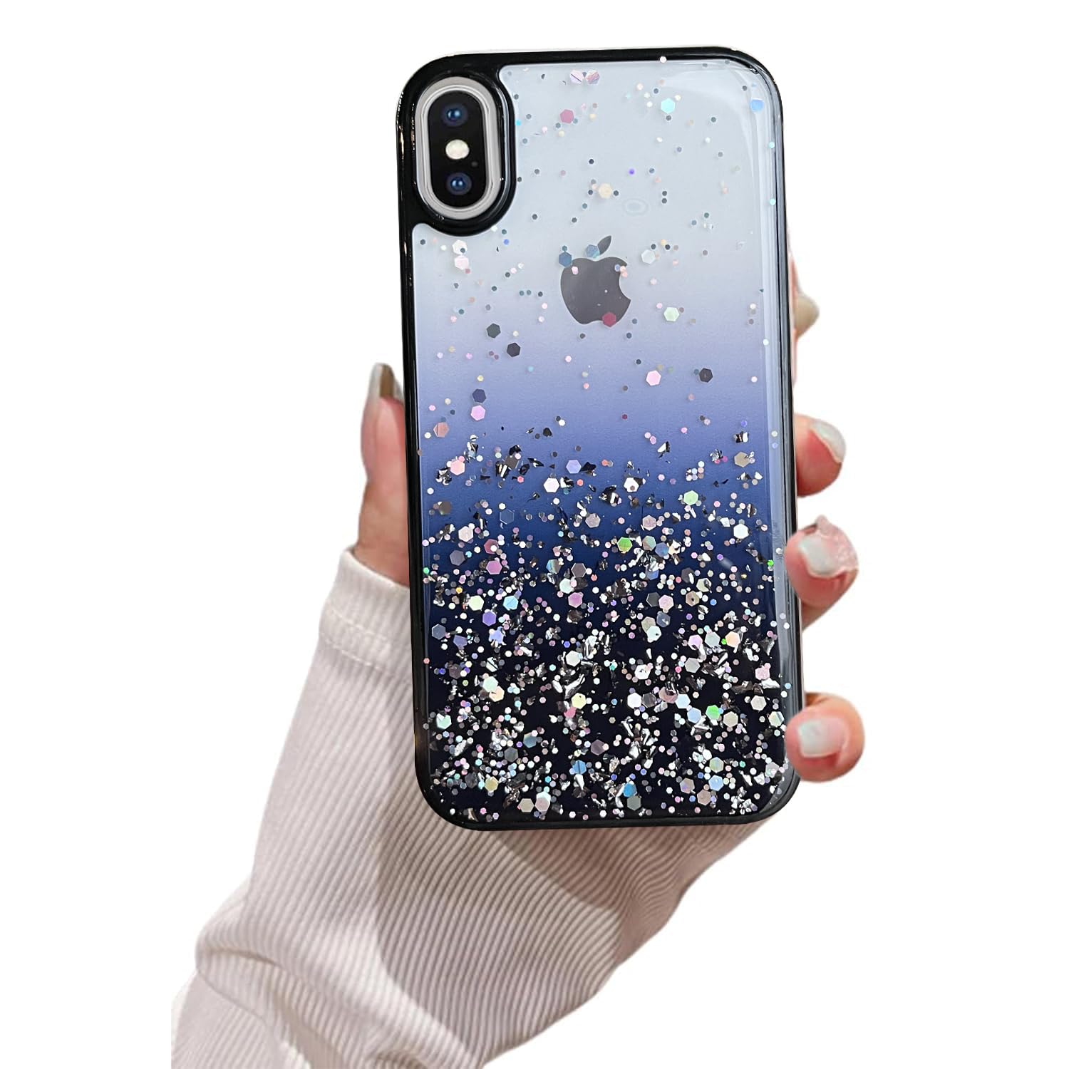 Vonzee® Case Compatible with iPhone X & XS (5.8 inch), Non Moving Glitter Cover for Girls & Women Soft TPU Shockproof Anti Scratch Drop Protection Cover (Mint Green) (B08KH7152X) Amazon Price History, Amazon Price Tracker