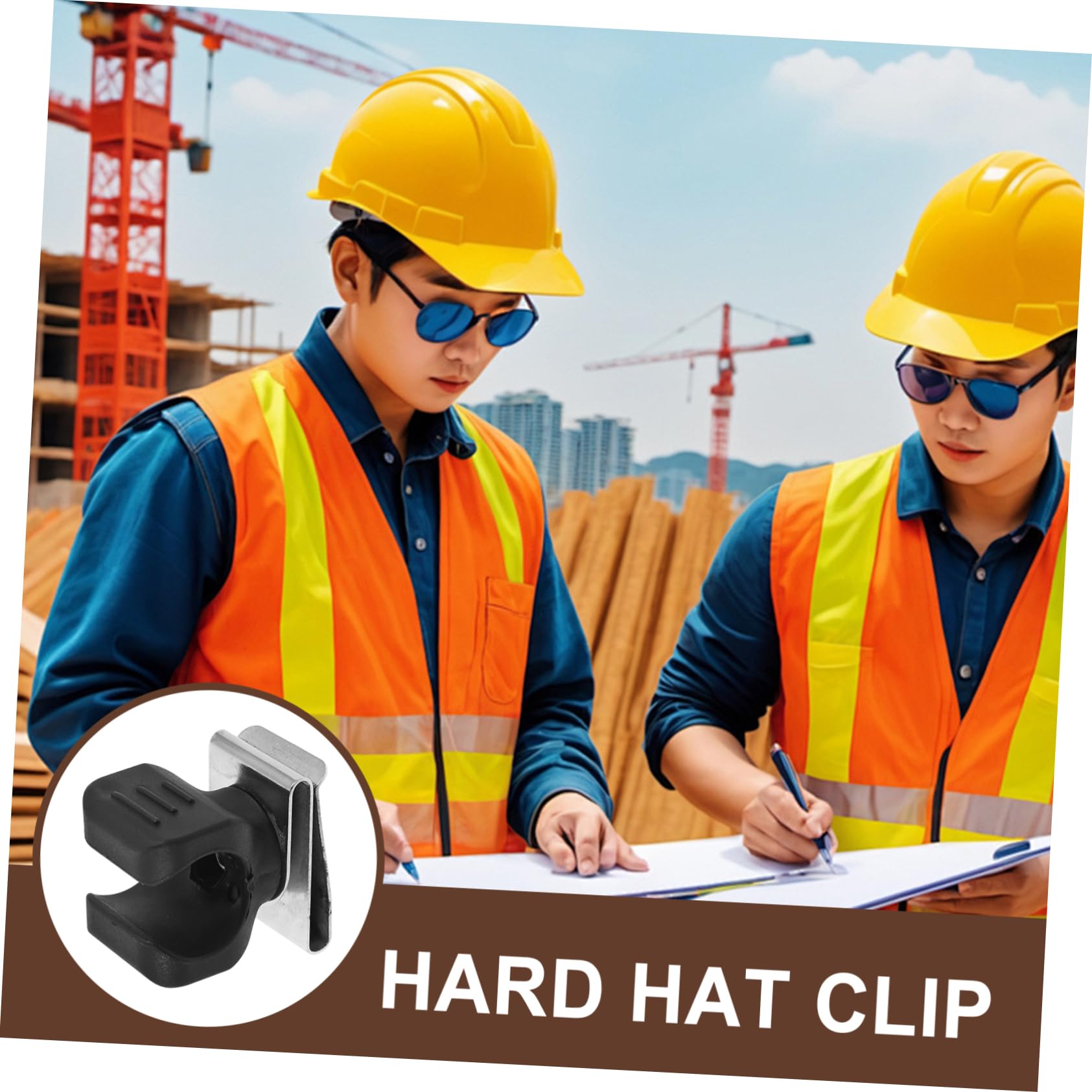 PartyKindom 5stücke Hard Hat Taschenlampenclip Universeller Für Bauhelm Leicht Und Langlebig Für Und Effizienz Arbeit Kompatibel Mit Helmen