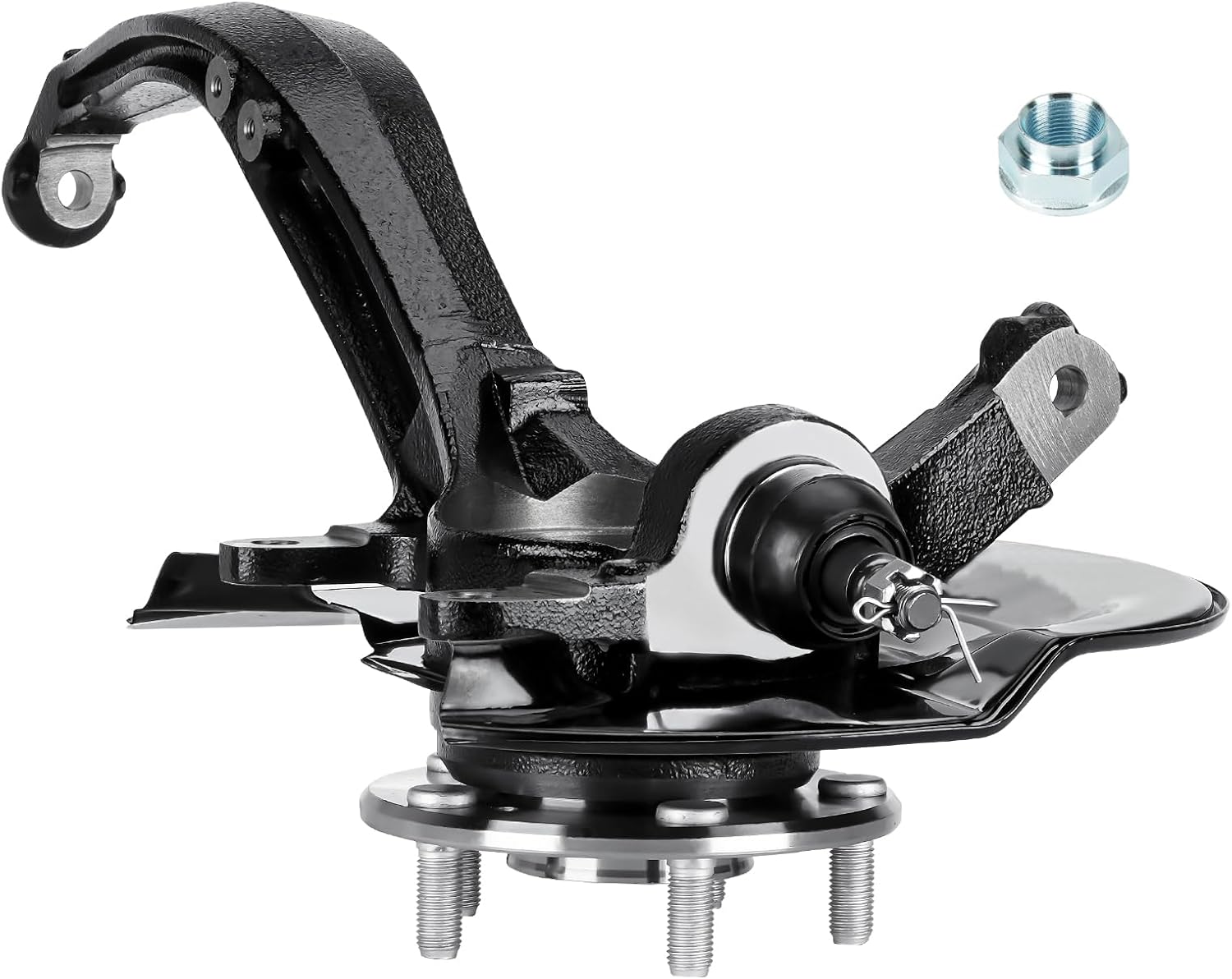 Front Right Passenger Side Steering Knuckles & Wheel Bearing Hub Assembly Fit for Honda Accord 2.4L 2003 2004 2005 2006 2007 (Automatic Transmission Only, 26 Spline), 698-400