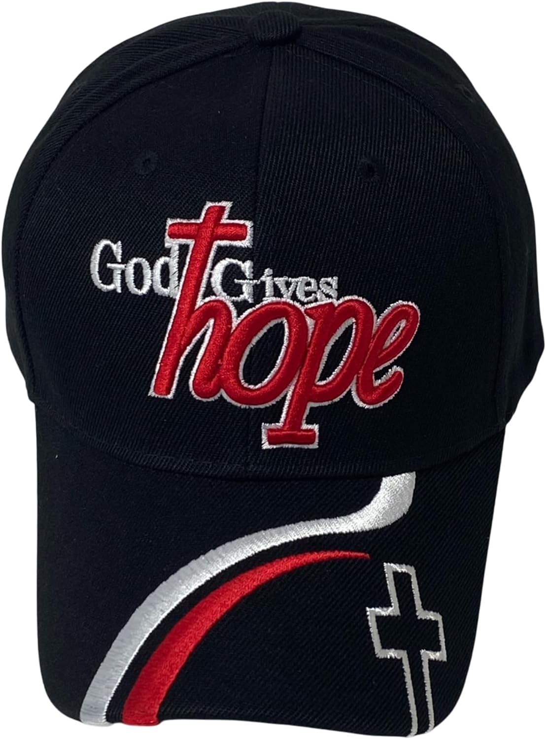 Unisex God Gives Hope Embroidered Baseball Cap – Christian Faith Inspirational Dad Hat