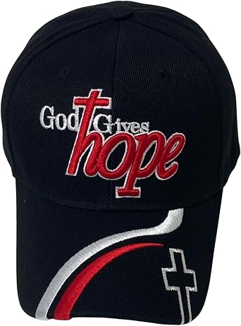 Unisex God Gives Hope Embroidered Baseball Cap Christian Faith Inspirational Dad Hat