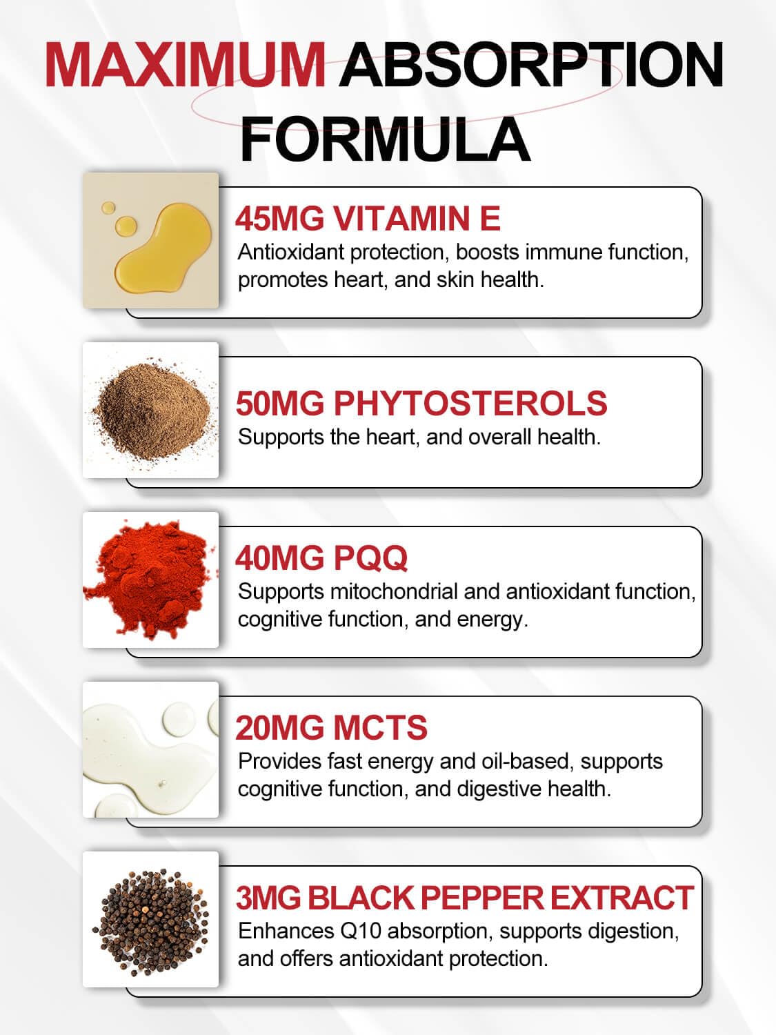 CoQ10 600 mg Ubiquinol - Co Q 10 Supplement, Coenzyme Q10 CQ10 Fertility for Women, Heart, High Absorption with Vitamin E, PQQ, Black Pepper, Olive Oil, Coq10 400mg Softgels, 120 Softgels