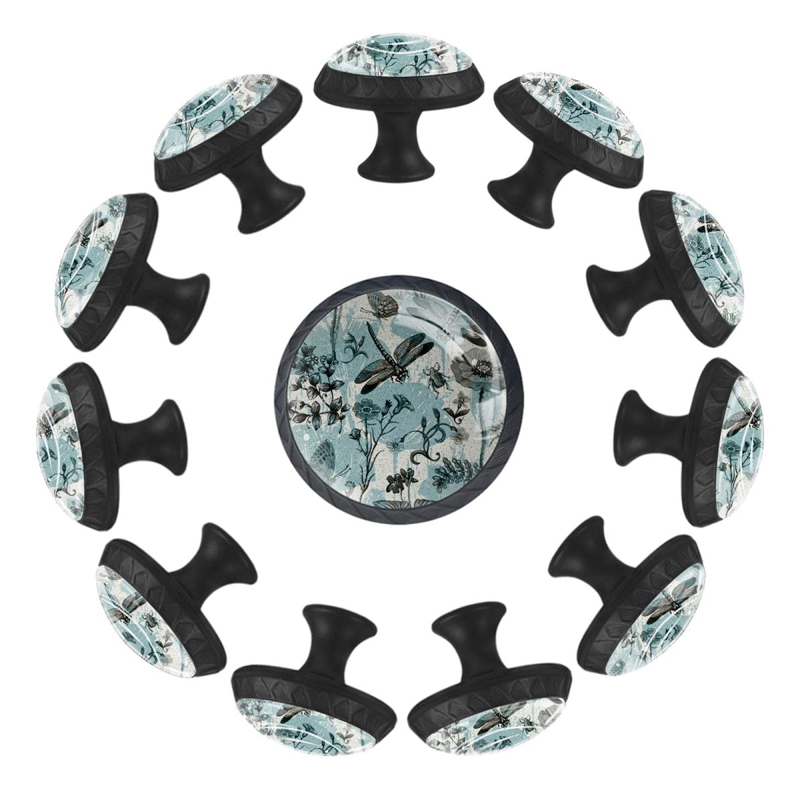 Boutons de tiroir libellule de 35 mm lot de 12 poignées de commode pour chambre