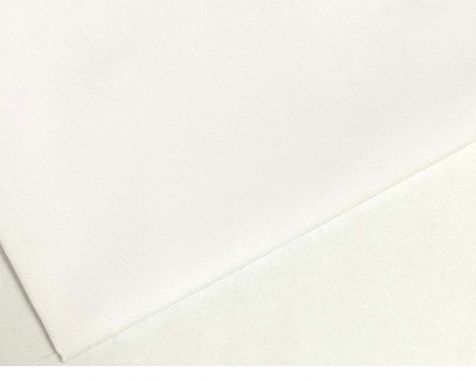 M & J White Plain Polycotton Fabric - 45 Inch / 112 Cm Wide (, 3 Metre)