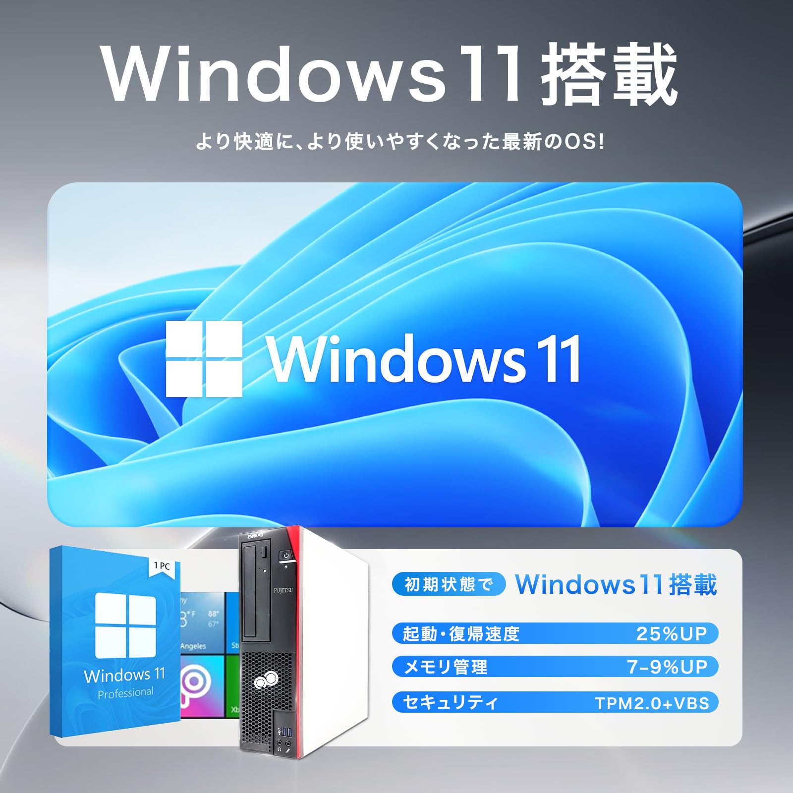 Amazon.co.jp: 【整備済み品】ふじつう Esprimo D588 デスクトップpc