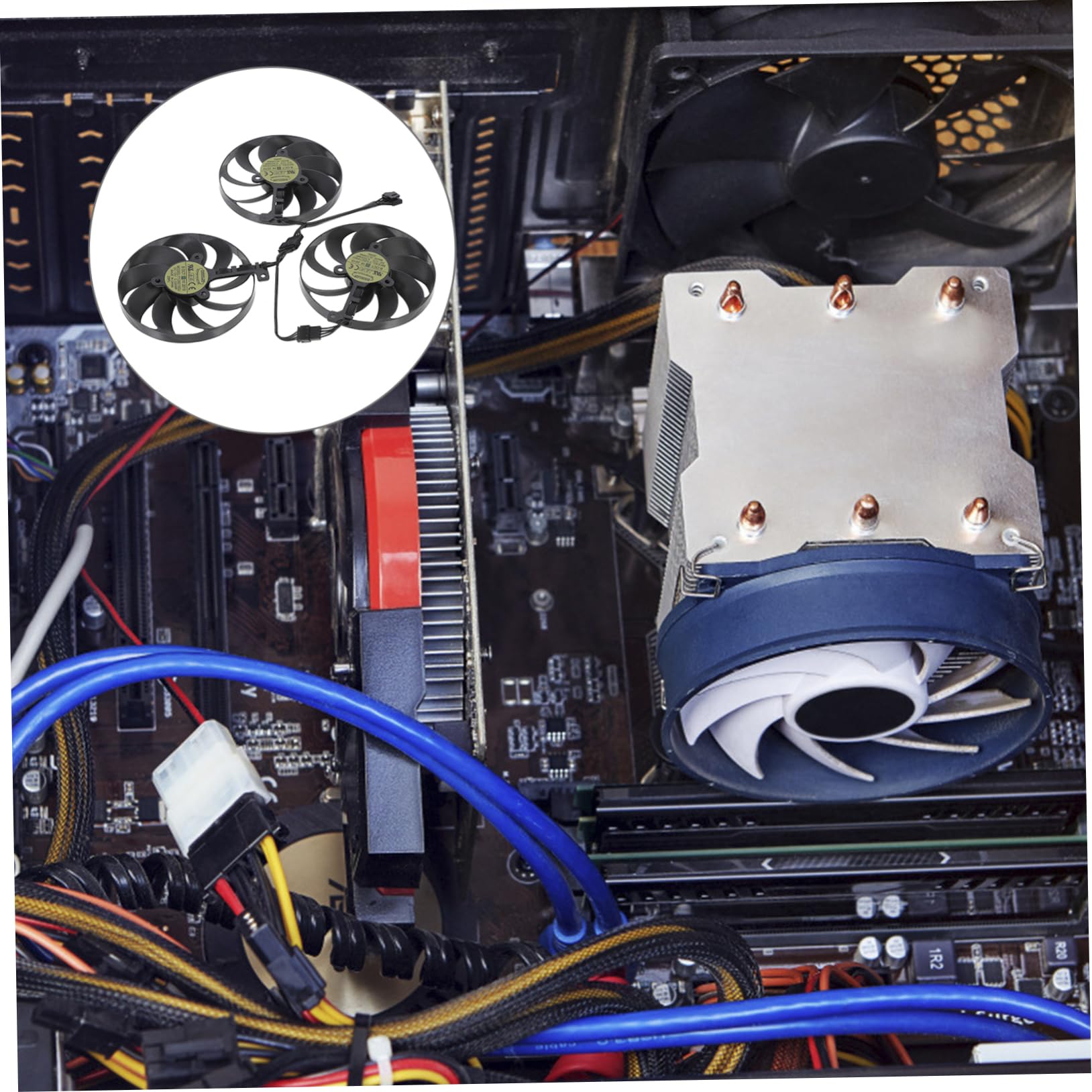 NUOBESTY Ventilador De Refrigeración De Tarjeta Gráfica De Compatible Enfriador De Gpu Cfud Ventilador Para Tarjetas Gráficas Para Enfriamiento De Gpu Computadoras