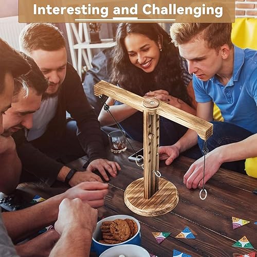 Miniatura 2 de Juego de lanzamiento de anillos para adultos, juego de gancho y anillo para bares y fiestas en casa, juegos de interior al aire libre, juegos de