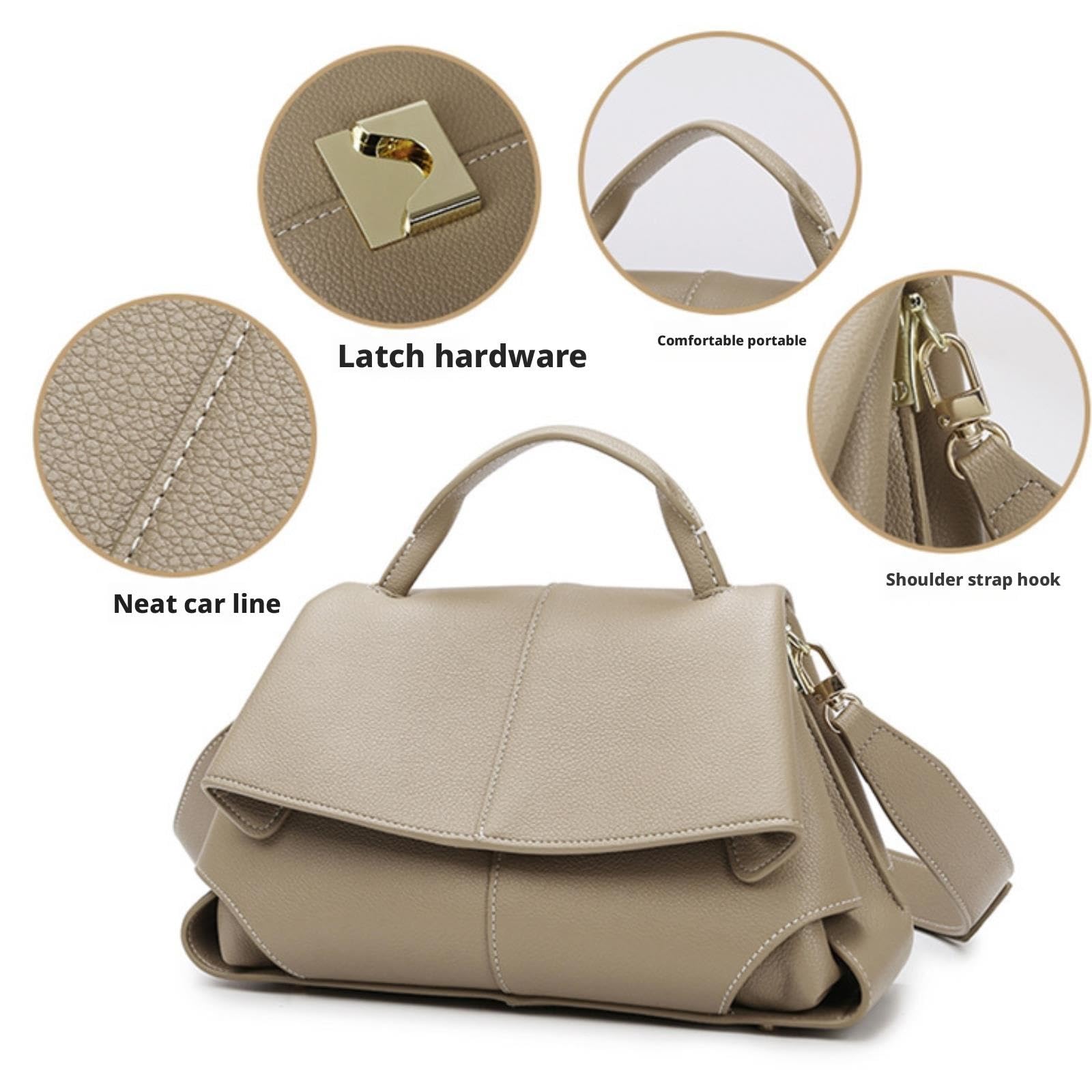 Bolso De Mano Bolso De Mano Tipo Cartera Convertible Con Asa Superior, Bandolera For El Trabajo Diario Mujer