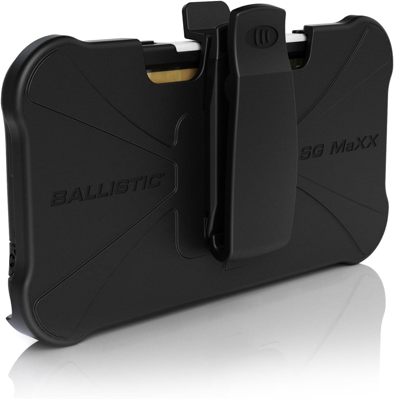 Ballistic SX0910-M385 Soft Gel Maxx Case for HTC Evo 4G Lte - 1 Pack - Carrying Case - Retail Packaging - Black/White